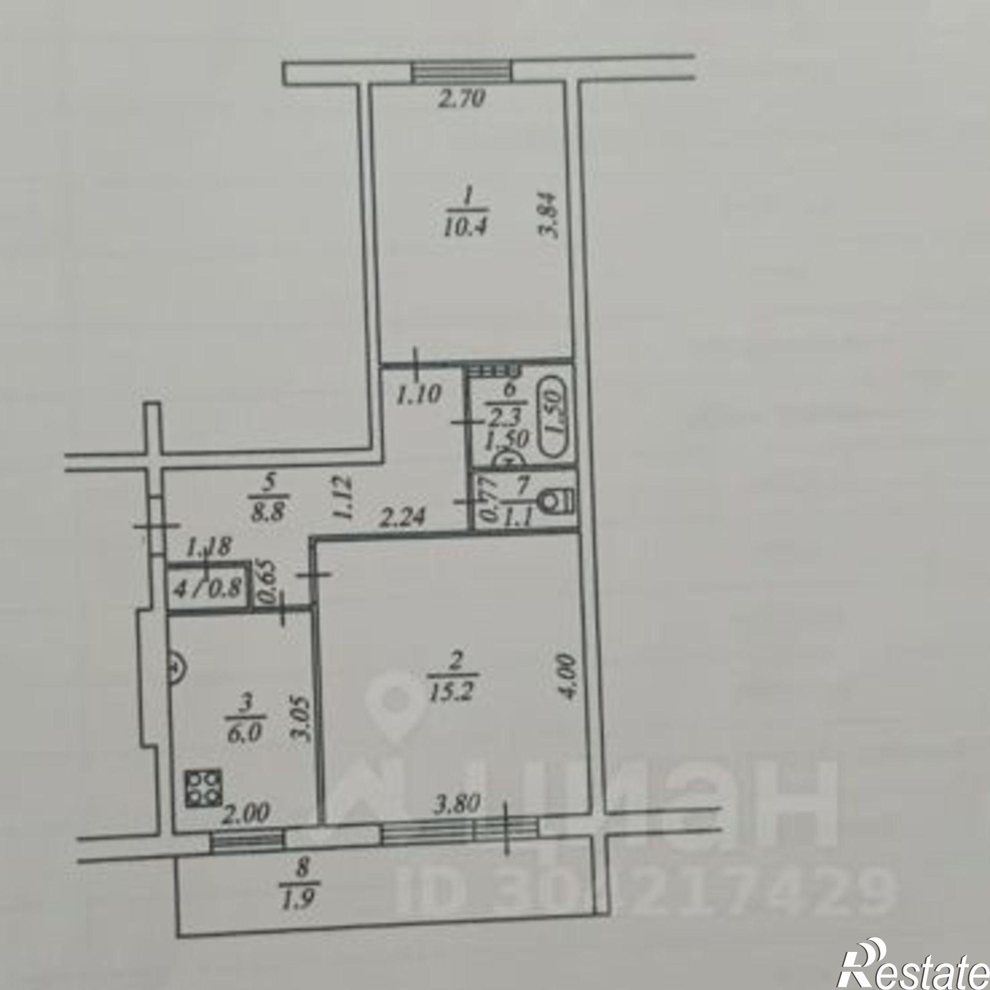 Купить квартиру за 3 750 000 рублей на улица Менделеева, 4