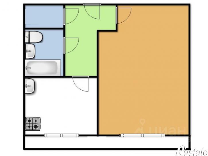 1-комн квартира ул Мурадьяна, 6,  д. 6