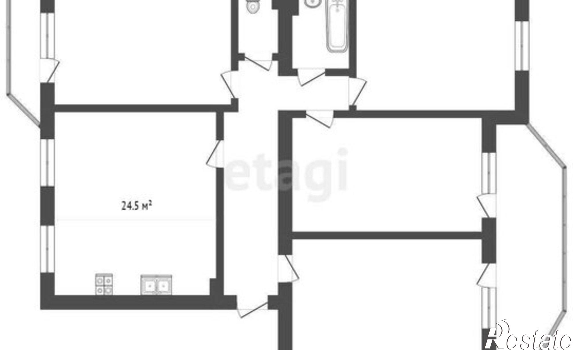 Купить квартиру за 8 300 000 рублей на улица Юности, 16