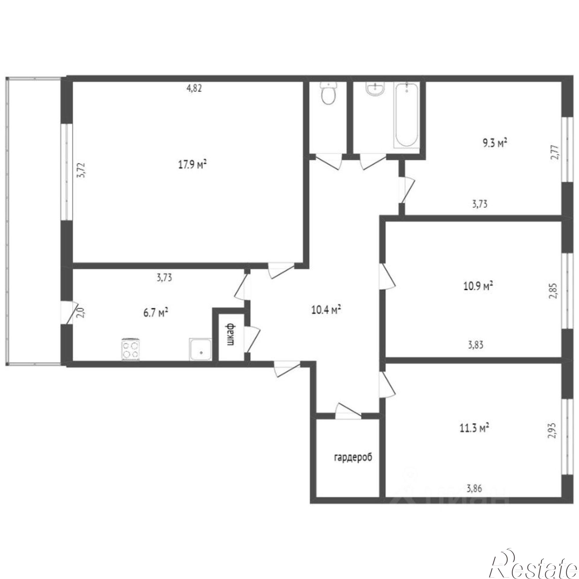 Сдать квартиру за 60 000 рублей на проспект Химиков, 14В