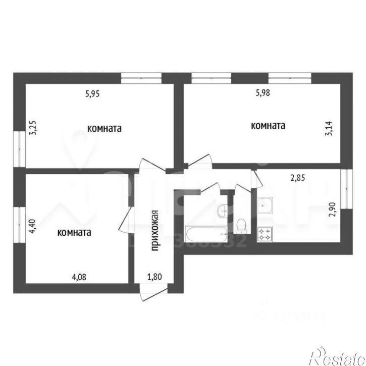 3-комн квартира проспект Химиков, 66,  д. 66