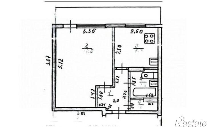 1-комн квартира Спортивная улица, 21,  д. 21