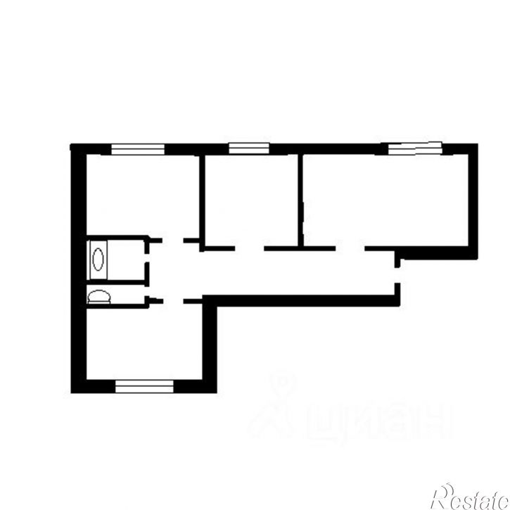 3-комн квартира ул Менделеева, 17,  д. 17